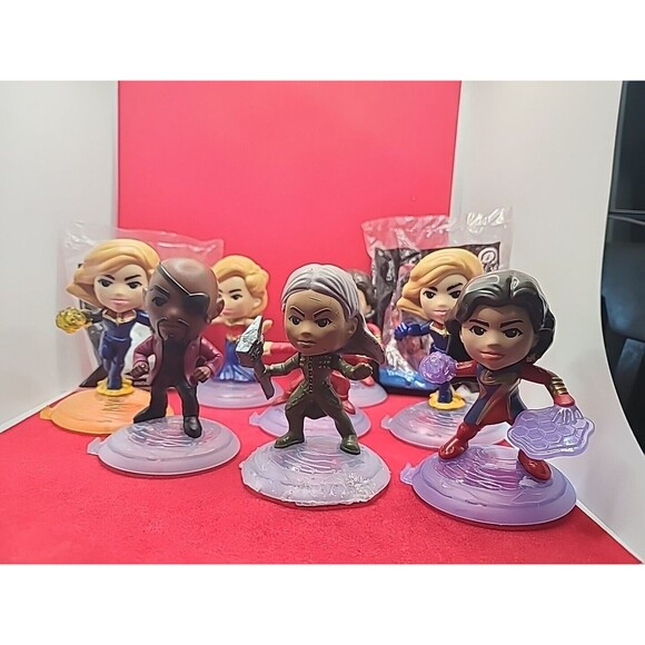 2023 McDONALD'S Disney The Marvels Super Heroes Set From Display  10 Toy Bundle - Picture 3 of 10